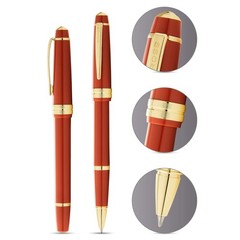 Bailey Light Amber Resin Rollerball Pen 1 Count (Pack of 1), Polished