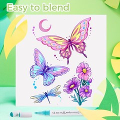 240 Colors Markers Set, 240 Colors Dual Tip Markers Set, Fine & Chisel Double…