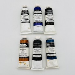 Permanent Pigments Artists Oil Color Paint 1.25 fl oz Lot Of 6 Cerulean Blue VTG