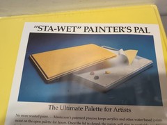 Sta-Wet Painter’s Pal Palette Keeps Paint Fresh for Days 9X12 inches