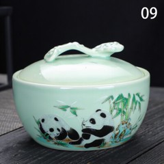 Ink Pool Table with Cover Ceramic Cartridge Bowl Plate Supplies Pen Holder NEW.