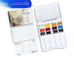 12 Watercolor Paint White Nights® IWS Set NEW DESIGN Full Pan Palette RUSSIA