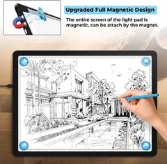 A4 LED Copy Board Tracing Light Pad Magnetic Adjustable Bright Drawing Table Pad