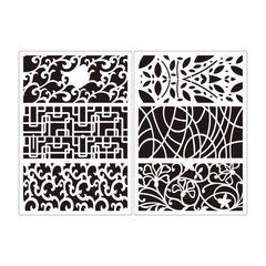 Art Drawing Templates Reusing For School Craft Projects And Creative Design