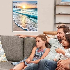 Paint by Numbers Kit for Adults with Framed,Beach Paint by Numbers-0729-08