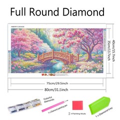 Fantasy Landscape Large Diamond Art Kits for Adults,Nature Scenery Diamond Pai,,