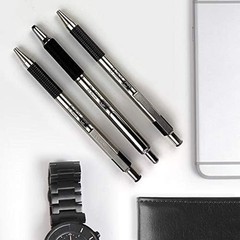 Comfort Grip Black Gel Pens 0.7mm 12-Pack