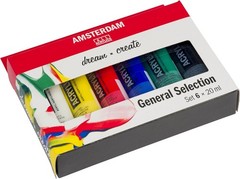 Amsterdam Standard Series acrylic paint general selection set 6 x 20 ml