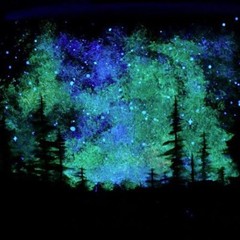 Glow in the Dark Paint, Bright Natural Blue – UV Reactive Luminescent Paint
