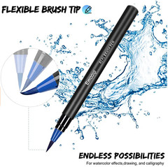 Watercolor Brush Pens 24 Vibrant Markers Set