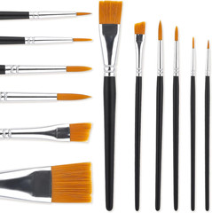 Face Paint Brush Set, 6 Pcs Professional Artist Brush for Body Face Painting