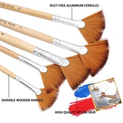 33 Pieces Paint Brush Set, Artist Series, Nylon Bristles with Round, Filbert,…