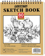5.5″X8.5″ Sketch Book | 100 Sheets (68 Lb/100Gsm) Sketchbook| Acid Free Drawing