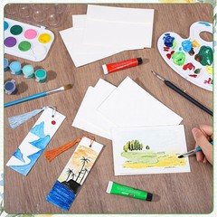 200 Pcs Bookmark Making Kit, 40 Blank Bookmarks with Tassels and PVC Protecto…
