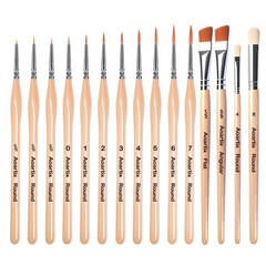Miniature Brush Dry Brushes Model Paintbrush Set for Acrylic Oil Watercolor