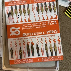 Vintage Mixed Charcoal Graphite Sticks Conte Speedball Nibs Lot