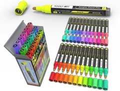 Medium Neon Paint Markers – Set of 24 Assorted Colors