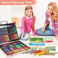 Arts and Crafts Supplies, 183-Pack Drawing Painting Set for Kids Girls Boys Teen