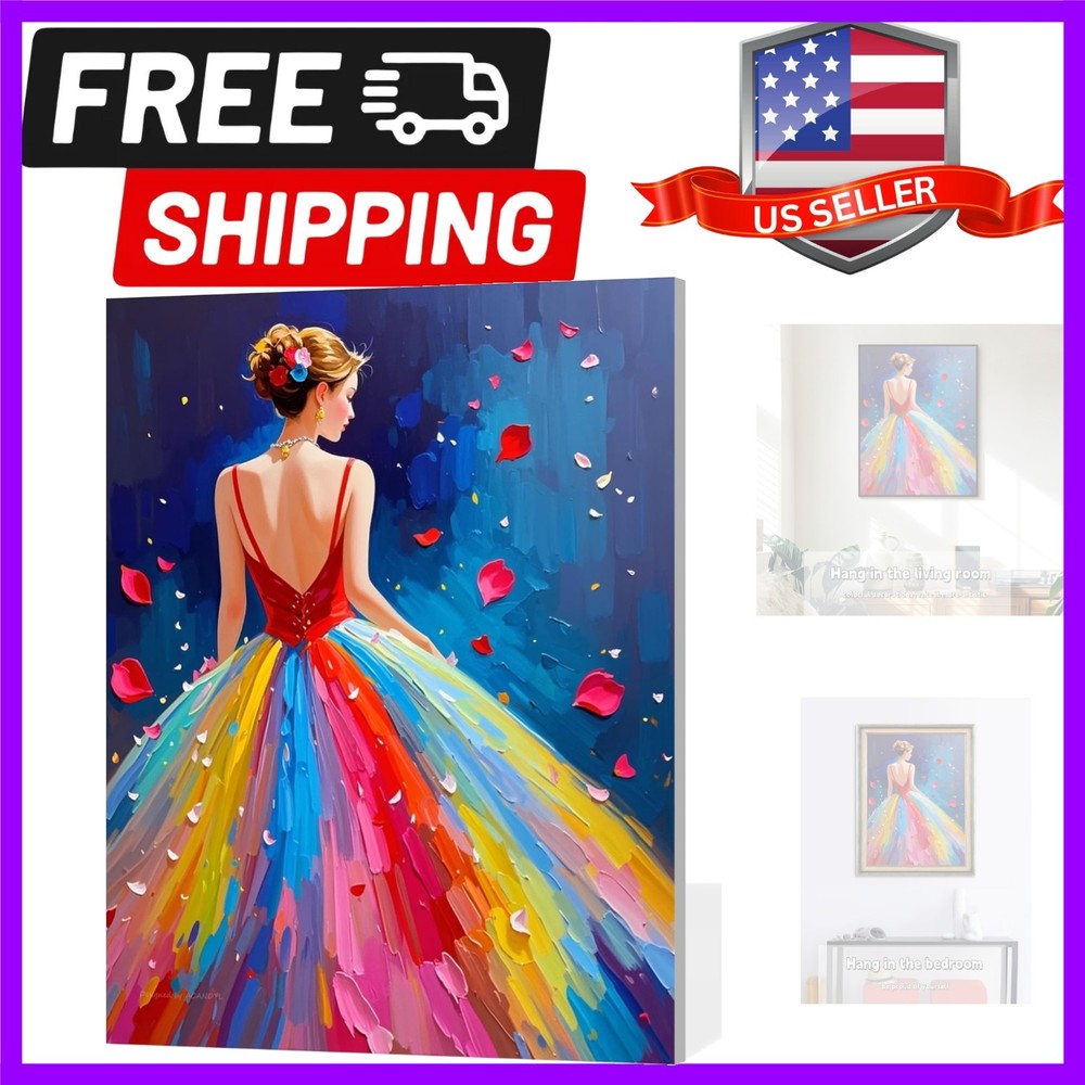 Paint by Numbers Kit for Adults Woman Paint by Numbers for Beginner Beauty Ca…