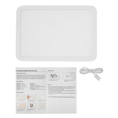 Portable Wireless LED Bright Light Pad 3 Light Colors Light Board For Painting