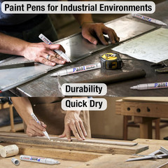 Oil Based Paint Markers for Metal: 8 Colors Oil Based Permanent Paint Pens fo…
