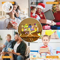 LED Note Board with 7 Colors, 12″X8″ Lumiboard Led Drawing Board for Kids, Light