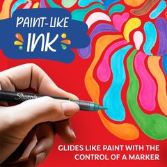 Creative Markers, Water-Based Acrylic, Brush Tip, Assorted Colors, 12 Count –…