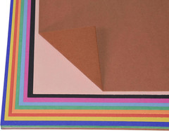 School Smart Railroad Poster Board Paper, 22 X 28 Inches, 4-Ply, Assorted Colors