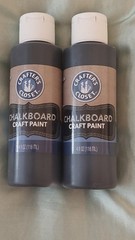 Crafter’s Closet Chalkboard Craft Paint Black 4 fl oz 2 Bottles