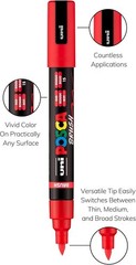 Vibrant Non-Toxic Water-Based Paint Markers Set – 8 Assorted Colors & Brush Tip