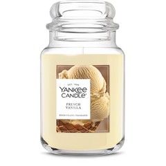 Yankee Candle French Vanilla Scented Candle, 22oz Large Jar,