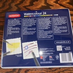 Rexel Derwent 24 Watercolor Pencils Made In Great Britain ACCO 32883