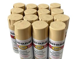 Rust-Oleum Gloss Protective Enamel 7771830 Gloss Sand Any Angle Spray Pack of 15