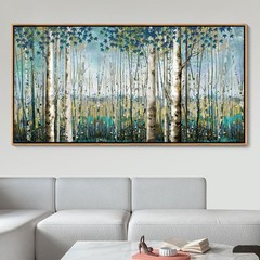Nature Wall Art Forest Art Canvas Wall Decor Green Tree Canvas Print Artwork …