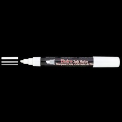 Uchida 483-C-0 Chisel Tip Bistro Chalk Marker, White
