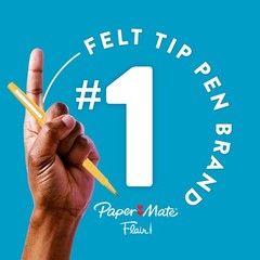 Paper Mate® Flair Felt Tip Pens, Medium 1 Count (Pack of 12), Assorted USA