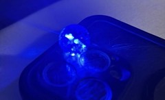 Cobalt blue ￼Cracked Glass Marbles 55 count