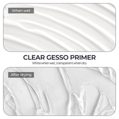 Nicpro Clear Gesso Primer for Acrylic 21.2 Ounce (Pack of 1),