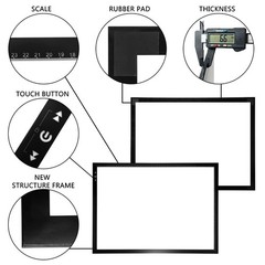 HSK A2 LED Artist tracing Light Box Copy Table, Adjustable 05 – A2, BLACK