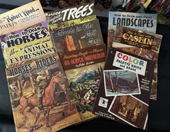 Lot-10 Vintage Paint/Draw Art Guides Books How To Walter Foster/RGarner/Misc.
