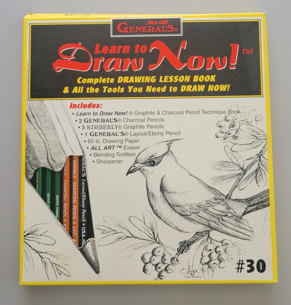 General’s Learn to Draw Now! Kit #30, Technique Book, Craft Supply, How to Draw