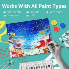 Canvases for Painting – Pack of 12, 10 x 10 Inch Blank White Canvas Boards – …