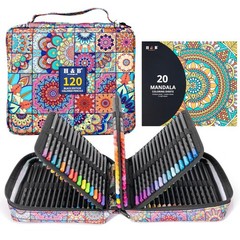 120 PCS Black Wood Colored Pencils Set Coloring Book Eraser Sharpener Soft