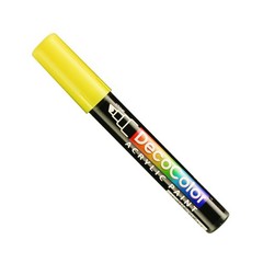 UCHIDA 315C5 Marvy Deco Color Chisel Tip Acrylic Paint Marker Yellow Craft