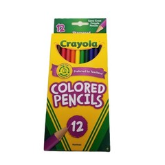 Crayola Colored Pencils 12 Count Pre-Sharpened Lot 2 Packs 24 Total Classroom