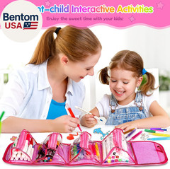 Unicorn Washable Markers Set 48 Pcs with Glitte Pencil Case, Art Supplies for Ki