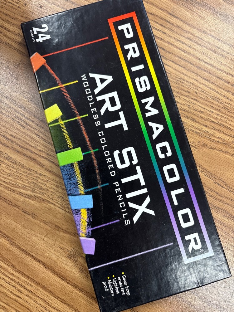 PRISMACOLOR ART STIX Woodless Colored Pencils 24 Colors new