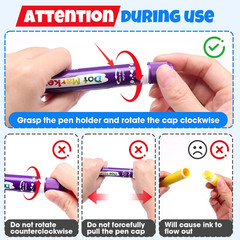 40 Pcs Dot Markers for Toddlers 1-3, 8 Colors Bingo Daubers Bulk for Toddlers, W