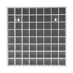 Set of 2 64 Grids Paint Organizer Storage Rack Wall-mounted Paints Holder