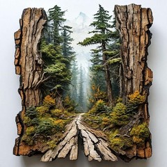 Forest 5D Diamond Art Kit For Adults Full Drill DIY Wall Art Decoration 14×14